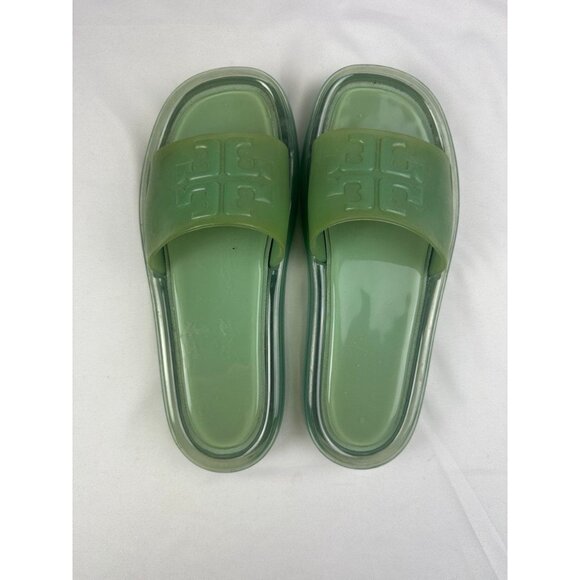 Tory Burch Bubble Jelly SLIDES Sandals See Wind Womens US 8 - Picture 4 of 5